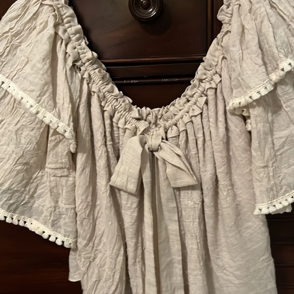 Boho Ruffled Off the Shoulder Top by Misa of Los Angeles - Picture 2 of 11